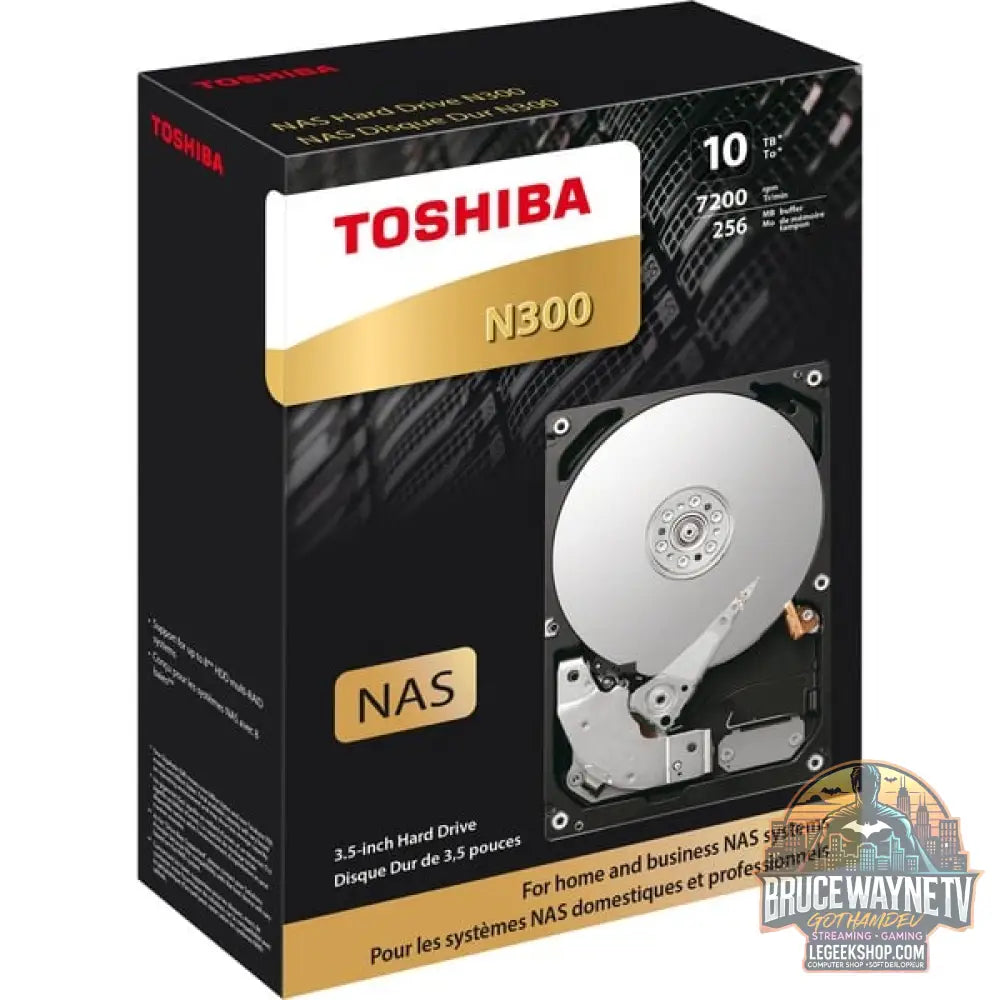 Toshiba N300 10 TB, Festplatte SATA 6 Gb/s, 3,5", Retail - Toshiba - vue 4