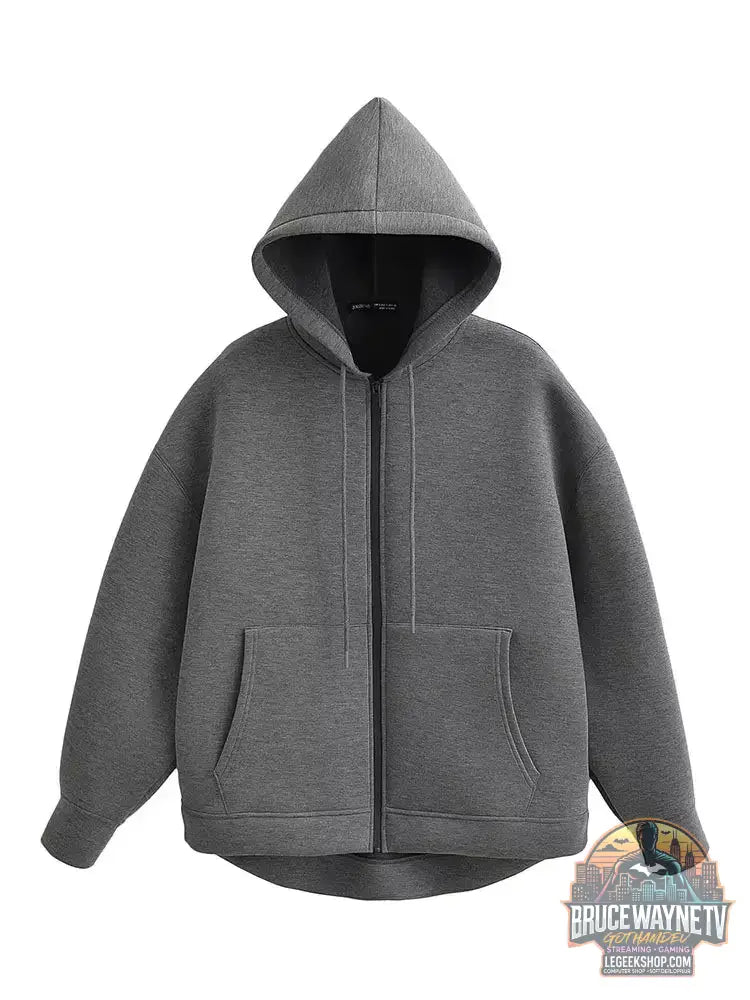 Veste Capuche Femme Bureau Automne Hiver Grandes Poches - Veste Femme