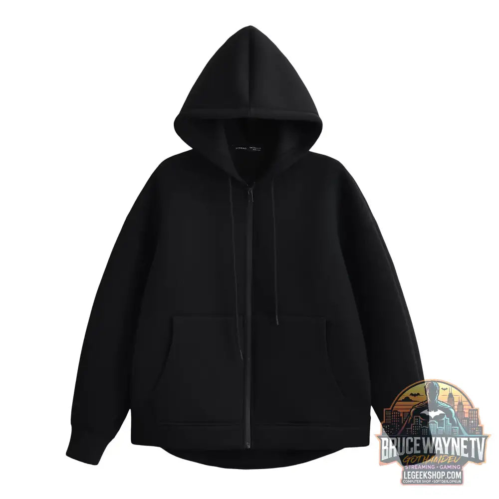 Veste Capuche Femme Bureau Automne Hiver Grandes Poches - Black / M. - Veste Femme
