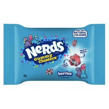 Wonka Nerds Cluster Berry 45 Gr x 20