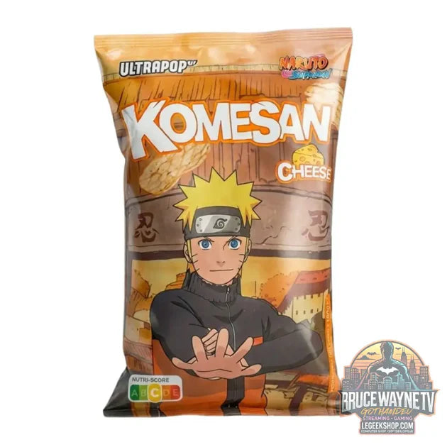 Guide d'achat : Ultra Pop Komesan Cheese Naruto, chips de riz au goût de fromage de 60g (paquet de 24)