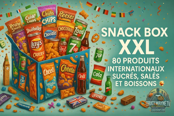 Snack Box XXL : 80 Produits Internationaux Sucrés, Salés et Boissons 🍭🍿 - Legeekshop