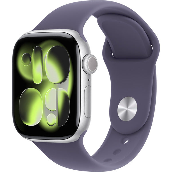 Apple Watch argent, Aluminium, 42 mm, bracelet sport nebelviolett S/M - Apple - vue 2