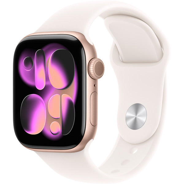 Apple Watch roségold, Aluminium, 42 mm, bracelet sport blassrosa M/L, Cellular - Apple - vue 2