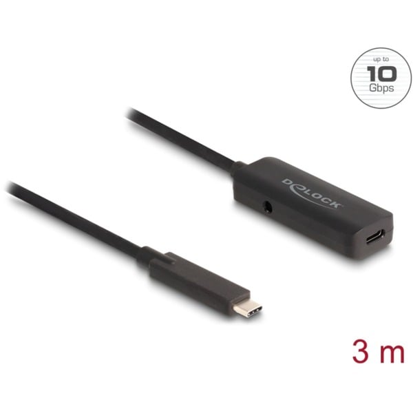 DeLOCK USB 3.2 Gen 2 Aktivverlängerungskabel, USB-C Stecker > USB-C Buchse - DeLOCK - vue 2
