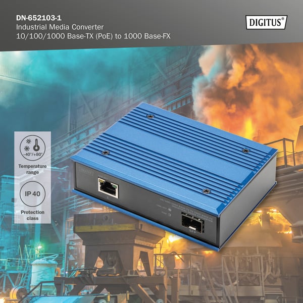 € 57,90 Digitus 10/100/1000 Base-TX auf 1000 Base-FX Industrie-Medienkonverter - Digitus - vue 8