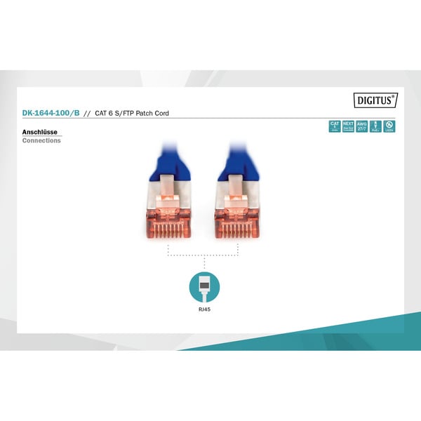Digitus Patchkabel CAT 6 S/FTP 10m - Digitus - vue 3
