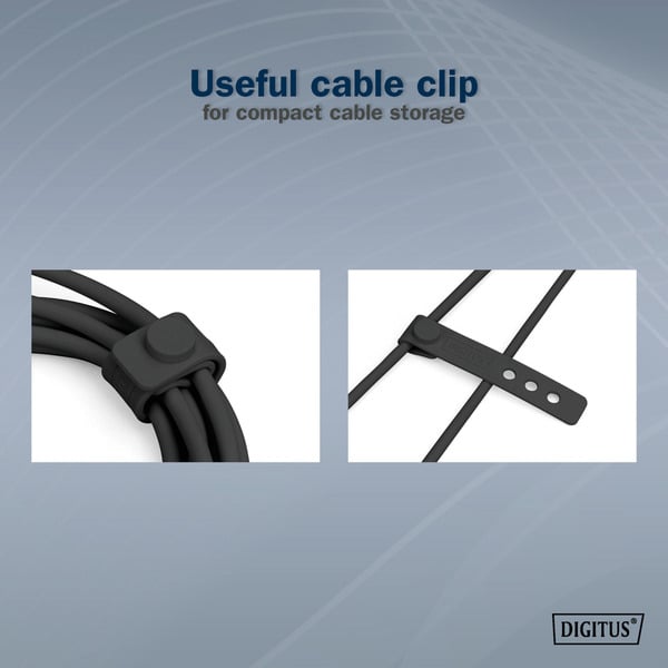 Digitus USB4 Gen 3x2 Silikon-Anschlusskabel USB-C > USB-C - Digitus - vue 9