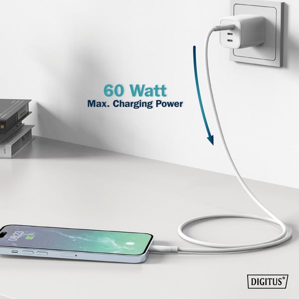 Digitus USB 2.0 Silikon-Anschlusskabel USB-A > USB-C - Digitus - vue 6