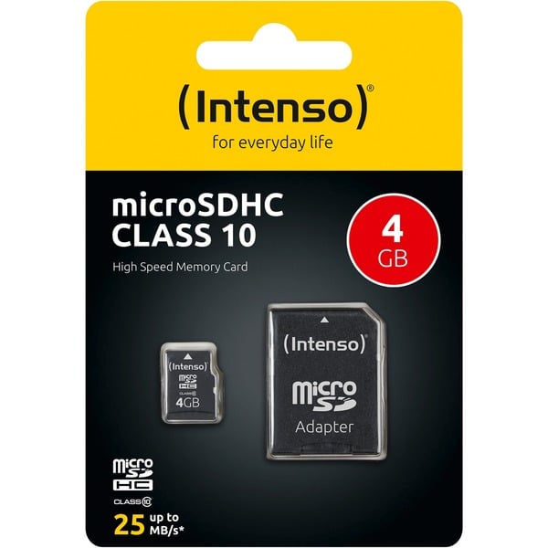 Intenso microSDHC 4 GB, Speicherkarte - Intenso - vue 4