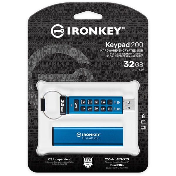 Kingston IronKey Keypad 200 32 GB, USB-Stick - Kingston - vue 6