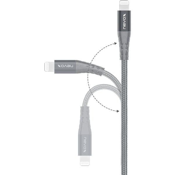 Nevox USB 2.0 Adapterkabel, USB-C Stecker > Lightning Stecker - Nevox - vue 4