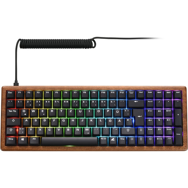 Sharkoon SKILLER SGK50 S2 Wood PBT, clavier gaming - Sharkoon - vue 4