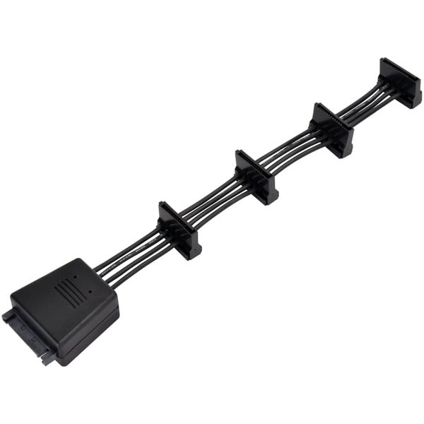 (€ 44,39 / 1 m) SilverStone SST-CP06-E4, 1x 15-Pin-SATA > 4x 15-Pin-SATA, câble - SilverStone