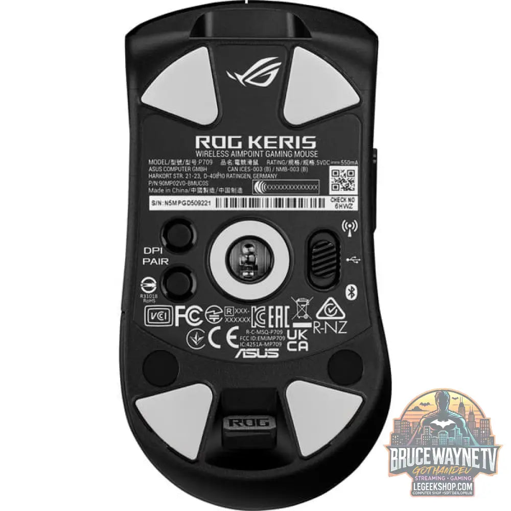 ASUS ROG Keris Wireless Aimpoint, souris gaming - vue 4