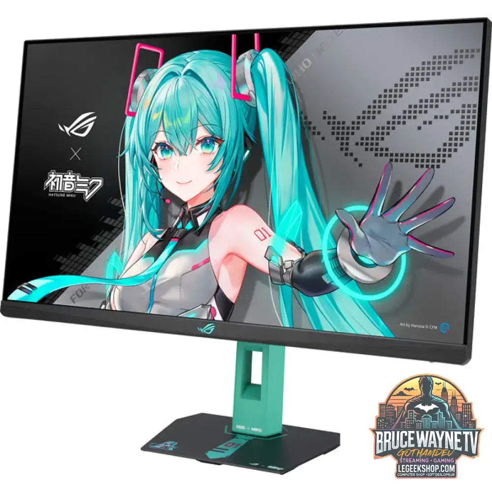 ASUS ROG Strix XG27ACMEG-G Hatsune Miku Edition 27" QHD/WQHD IPS 260 Hz - ASUS - vue 3