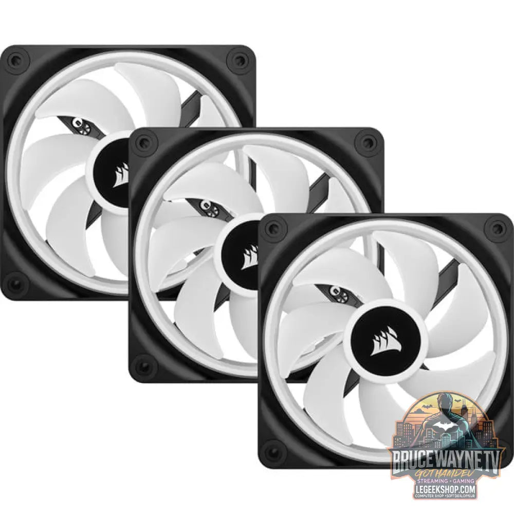 Corsair iCUE LINK QX120 RGB 120-mm-PWM-Lüfter, Gehäuselüfter - Corsair - vue 4