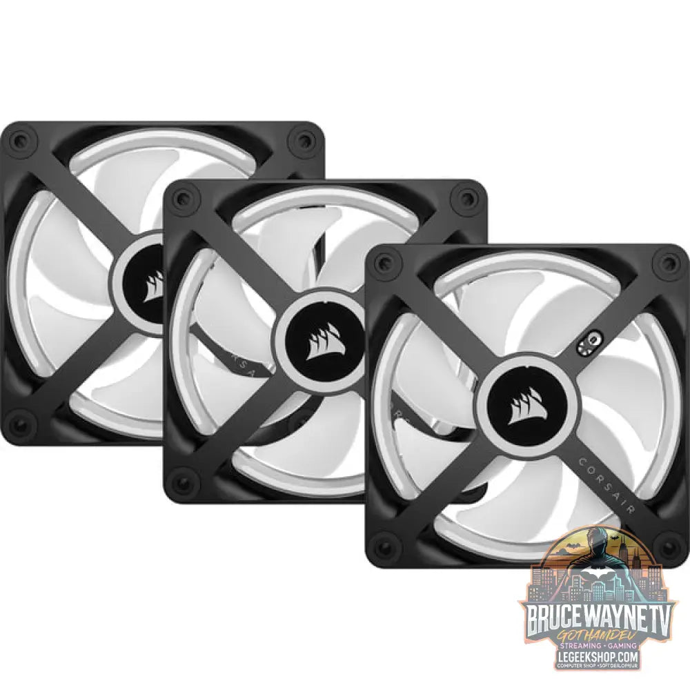 Corsair iCUE LINK QX120 RGB 120-mm-PWM-Lüfter, Gehäuselüfter - Corsair - vue 10