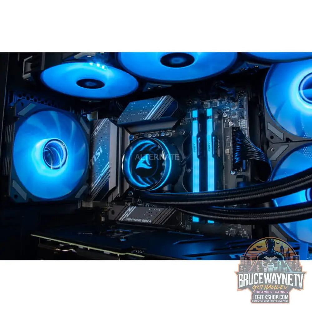 Custom PC Series • Blue Thunder Elements Gaming-PC — vue 4