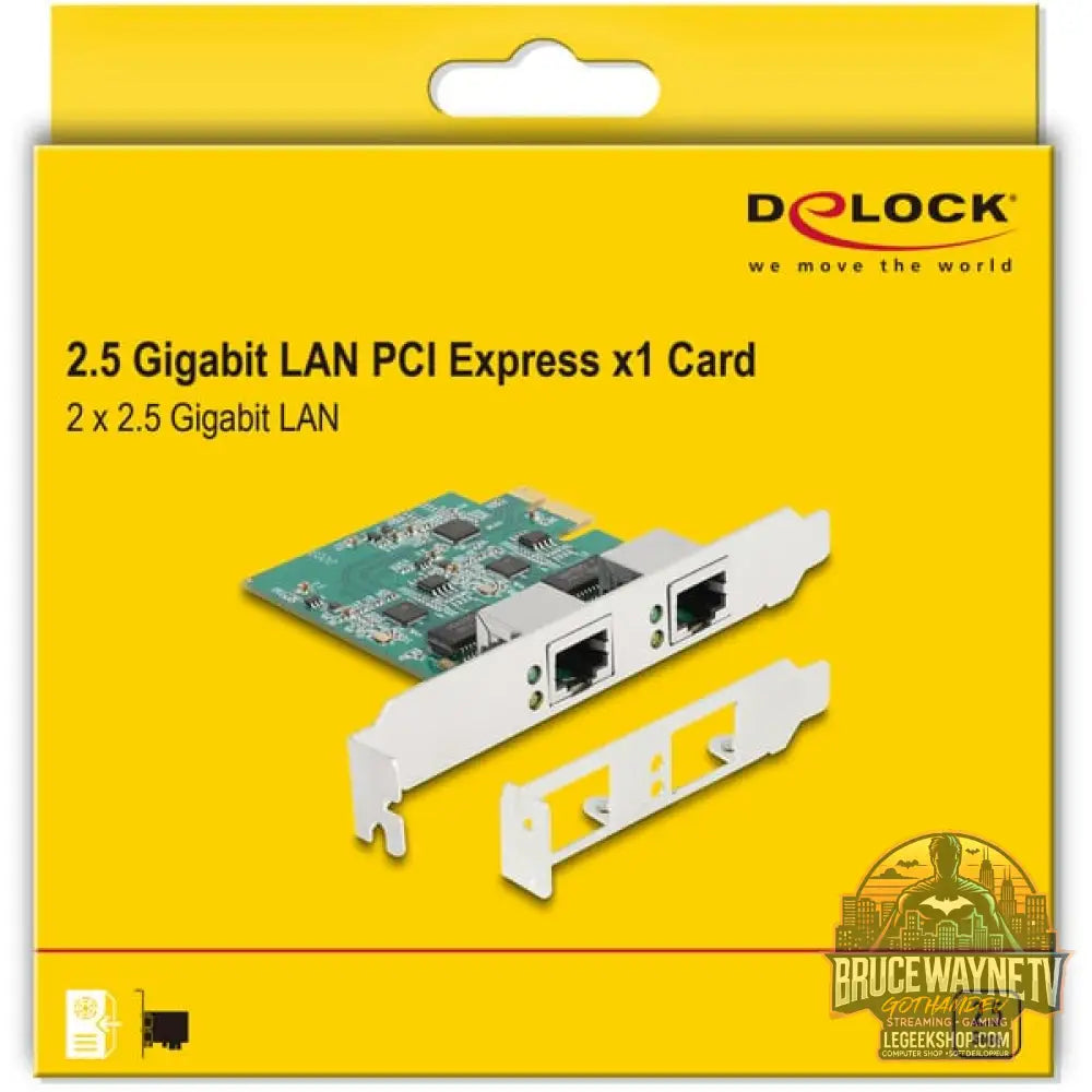 DeLOCK PCI Express x1 Karte 2 x RJ45 2,5 Gigabit LAN RTL8125, adaptateur réseau - DeLOCK - vue 4