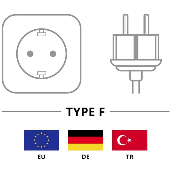 goobay Kaltgeräte-Anschlusskabel C13 > Schutzkontakt-Stecker - goobay - vue 3