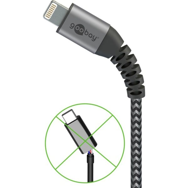 goobay USB 2.0 Adapterkabel, USB-A Stecker > Lightning Stecker - goobay - vue 2