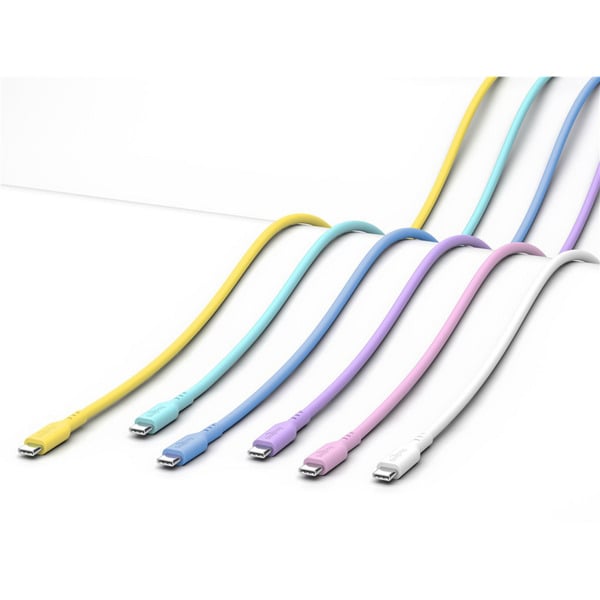 goobay USB 2.0 Silikonkabel türkis, USB-C Stecker > USB-C Stecker - goobay - vue 13