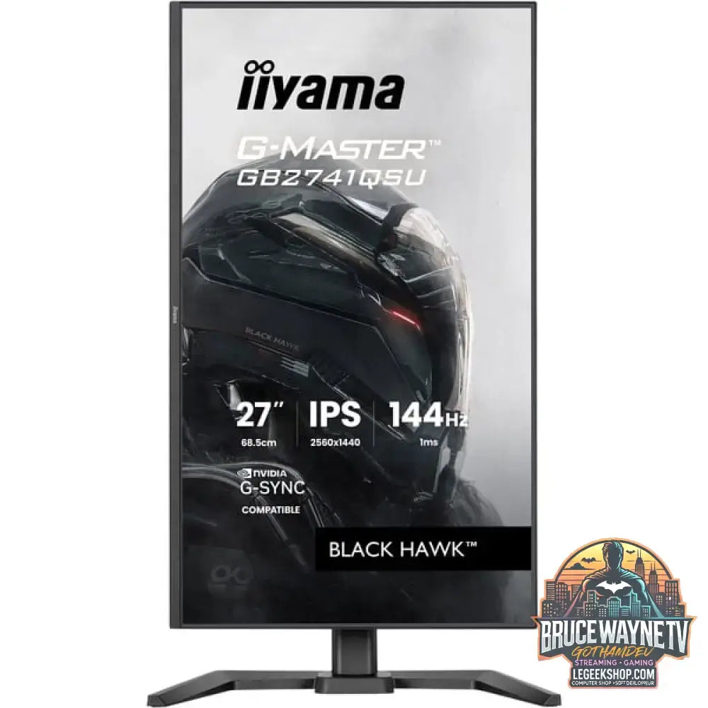 iiyama G-Master GB2741QSU-B1 Black Hawk 27" QHD/WQHD IPS 144 Hz - iiyama - vue 3