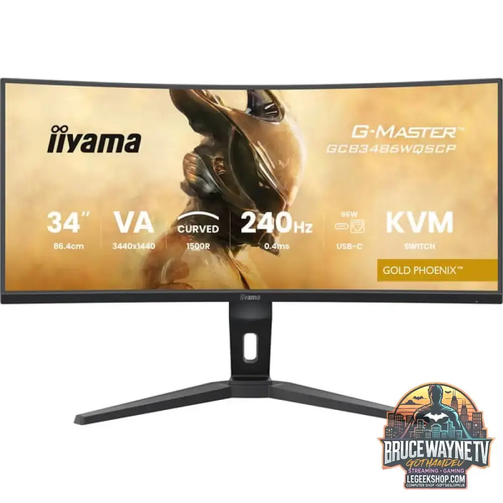iiyama G-Master GCB3486WQSCP-B1 GOLD PHOENIX 34" QHD/WQHD VA 240 Hz - iiyama - vue 2