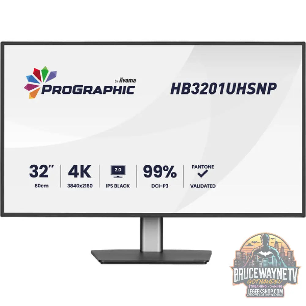 iiyama ProGraphic HB3201UHSNP-B1 31,5" 3840 × 2160 px IPS 60 Hz - iiyama - vue 2