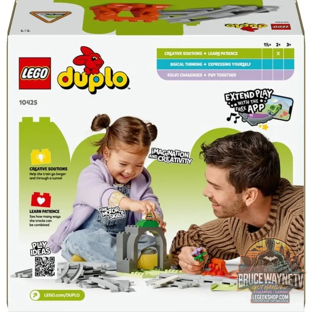 LEGO 10425 DUPLO Town Eisenbahntunnel et Schienen Erweiterungsset, jeu de construction - LEGO - vue 6