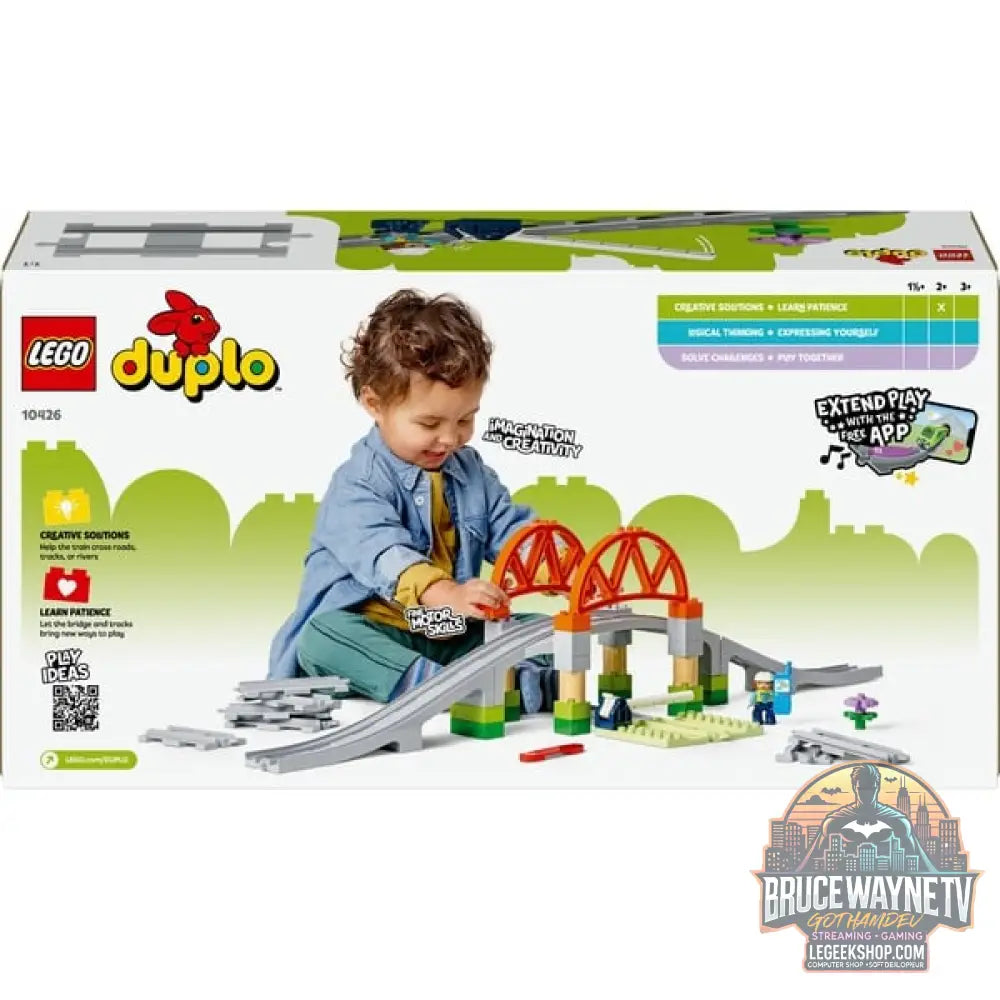 LEGO 10426 DUPLO Town Eisenbahnbrücke et Schienen - Erweiterungsset, jeu de construction - LEGO - vue 7