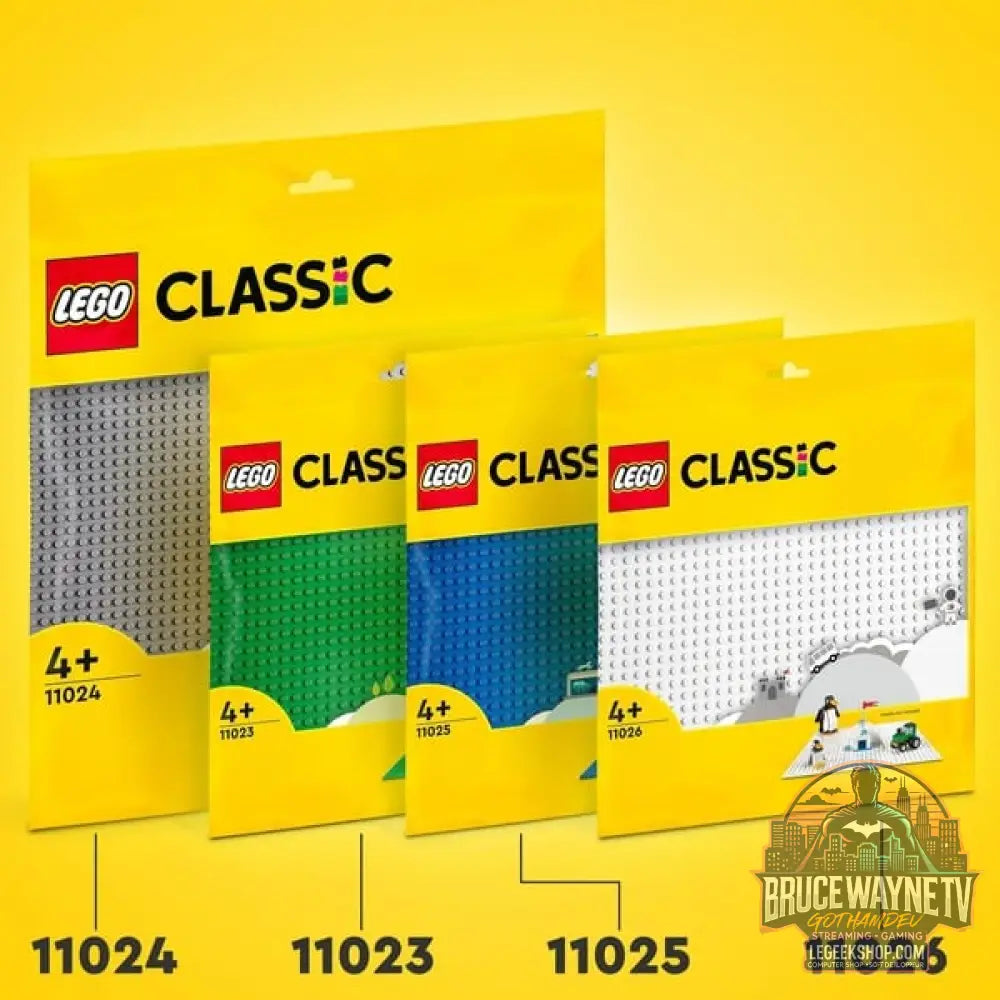 LEGO 11026 Classic Weiße Bauplatte, jeu de construction blanc, Quadratische Grundplatte avec 32x32 Noppen - LEGO - vue 4