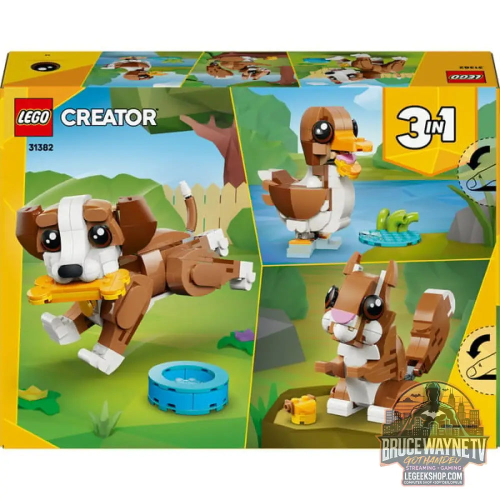 LEGO 31382 Creator 3-in-1 Niedliche Tiere: Verspielter Welpe, jeu de construction - LEGO - vue 7