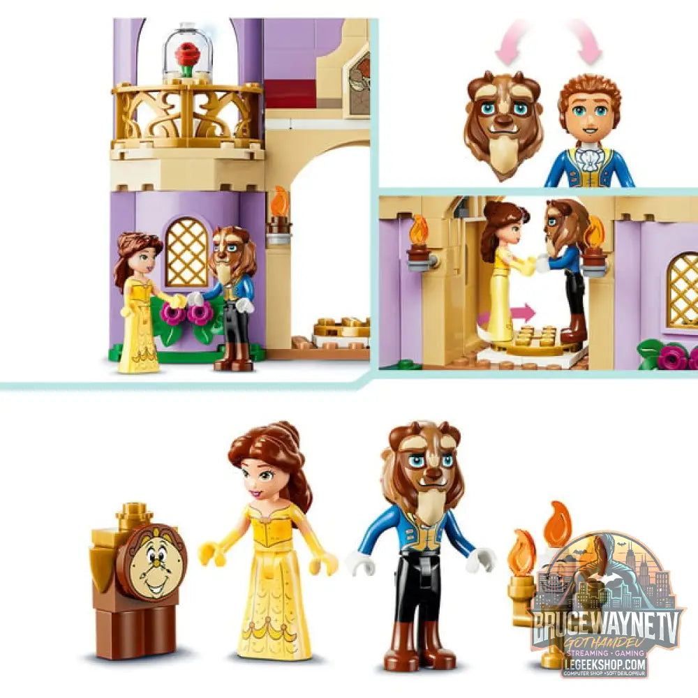 LEGO 43289 Disney Princess Das verzauberte Schloss von Belle et dem Biest, jeu de construction - LEGO - vue 4