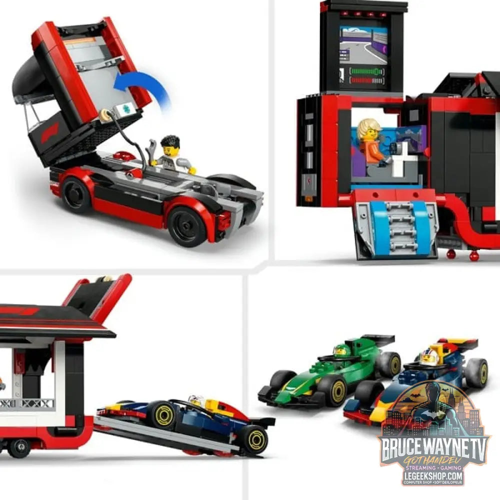 LEGO 60445 City F1 Transporter avec RB20 & AMR24 F1 Rennautos, jeu de construction - LEGO - vue 5