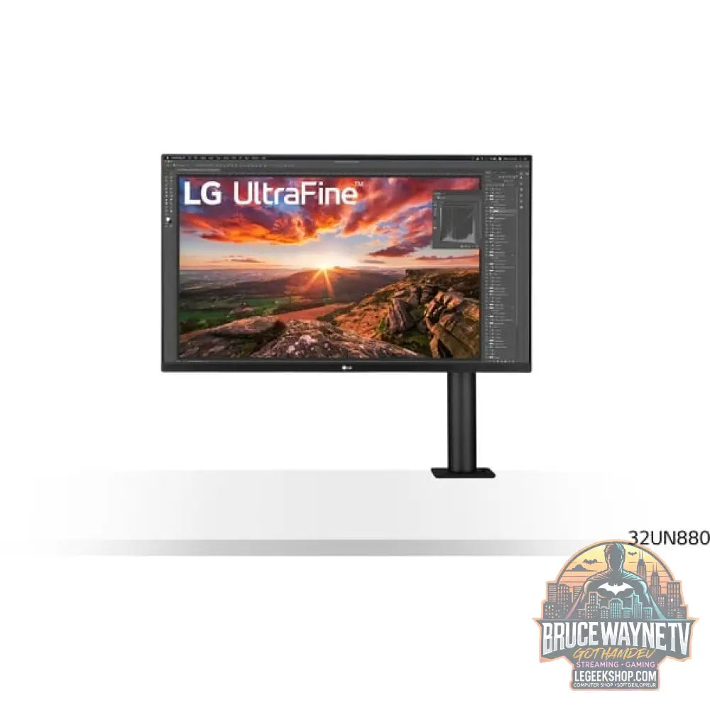 LG Ergo 32UN880K-B 31,5" 3840 × 2160 px IPS 60 Hz - LG - vue 2