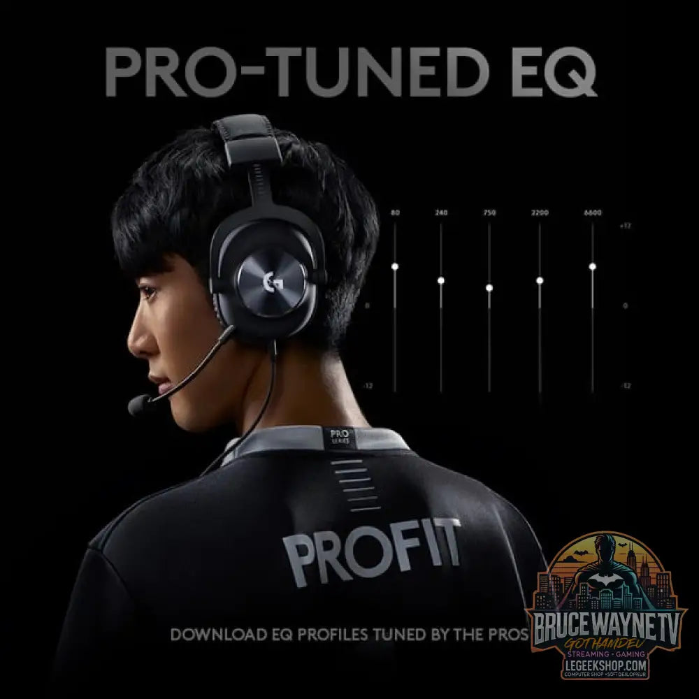 Logitech G PRO X Headset, casque gaming - vue 8