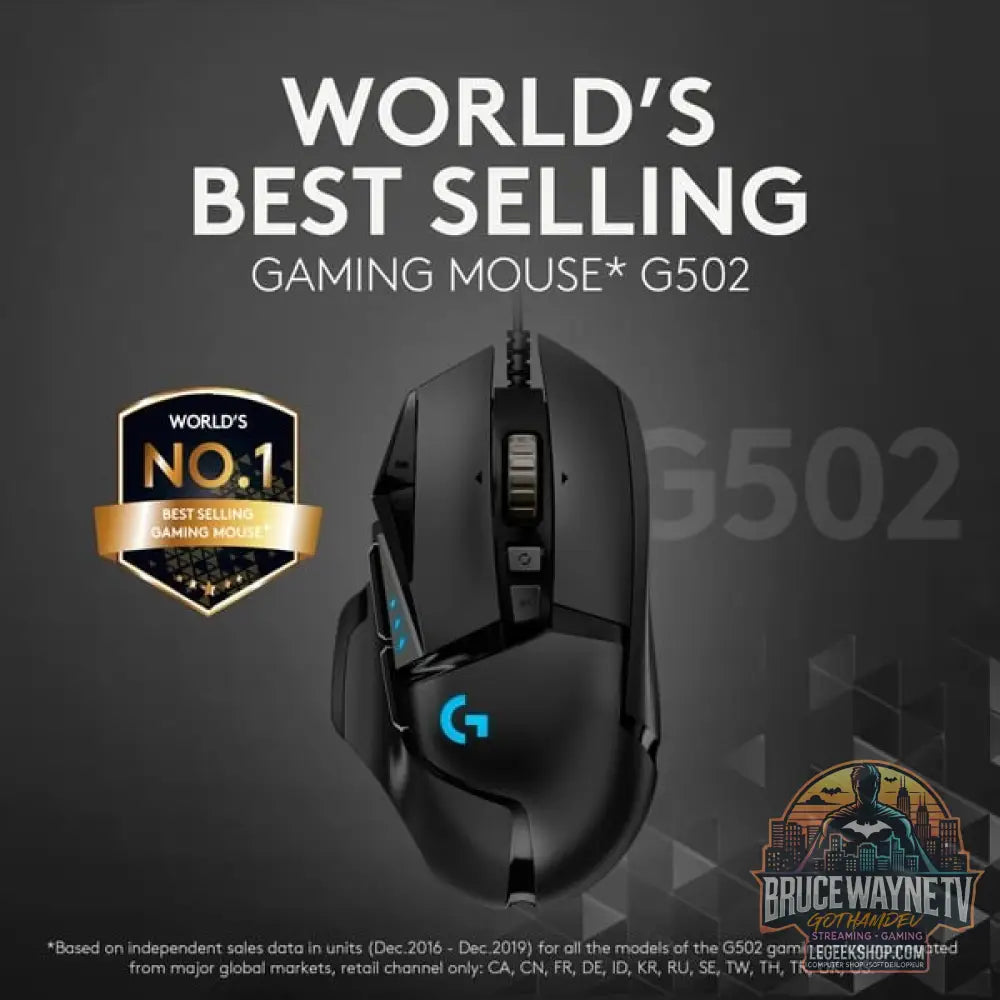 Logitech G502 HERO, souris gaming - vue 2