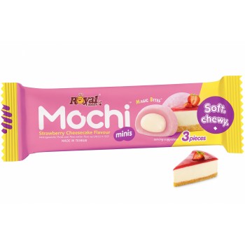 Mini Mochis Cheesecake à la fraise 40 Gr x 12