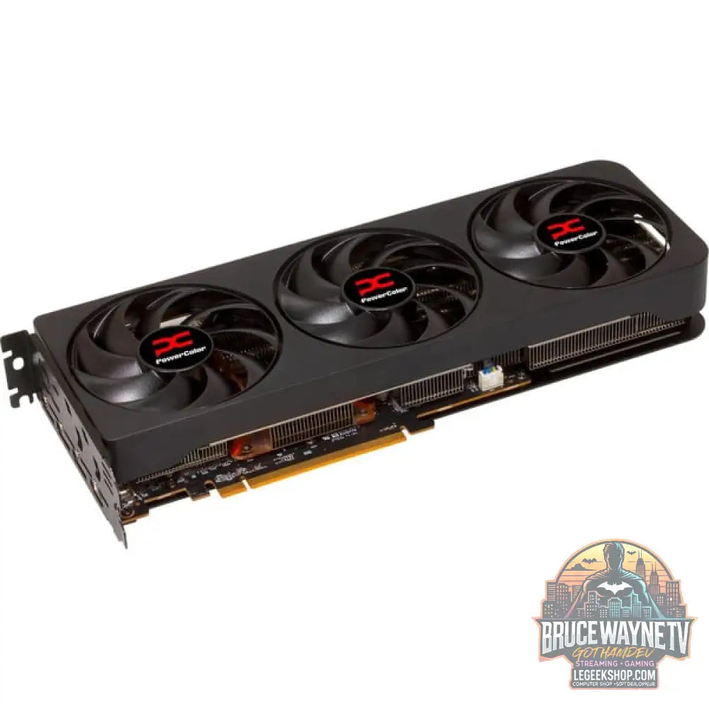 PowerColor Radeon RX 9070 XT Reaper 16GB, carte graphique noir, RDNA4, GDDR6, 3x DisplayPort, 1x HDMI - PowerColor - vue 4