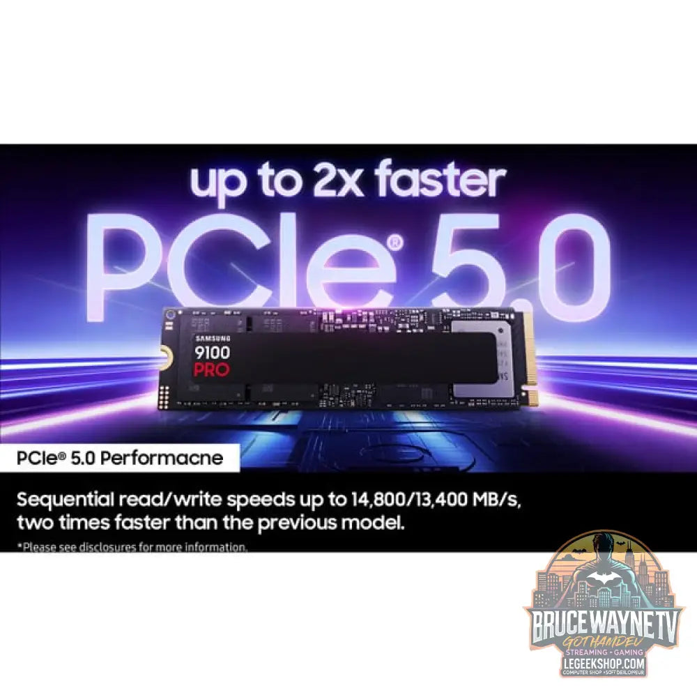 Samsung 9100 PRO 4 TB, SSD PCIe 5.0 x4, NVMe 2.0, M.2 2280 - Samsung - vue 9