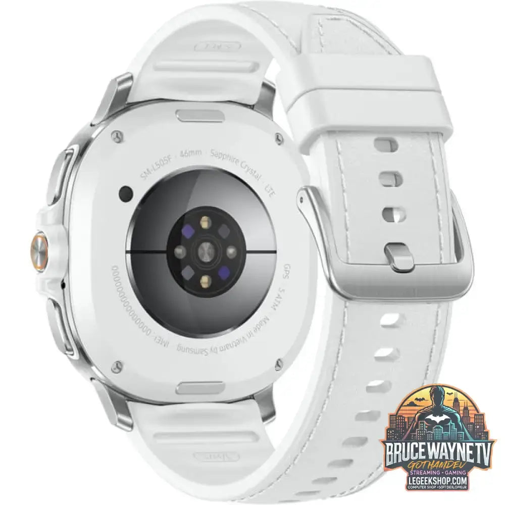 Samsung Galaxy Watch8 Classic, Smartwatch weiß, 46mm, LTE, Hybrid-Armband - Samsung - vue 5