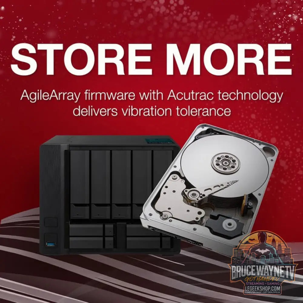 Seagate IronWolf NAS 10 TB CMR, Festplatte SATA 6 Gb/s, 3,5" - Seagate - vue 4