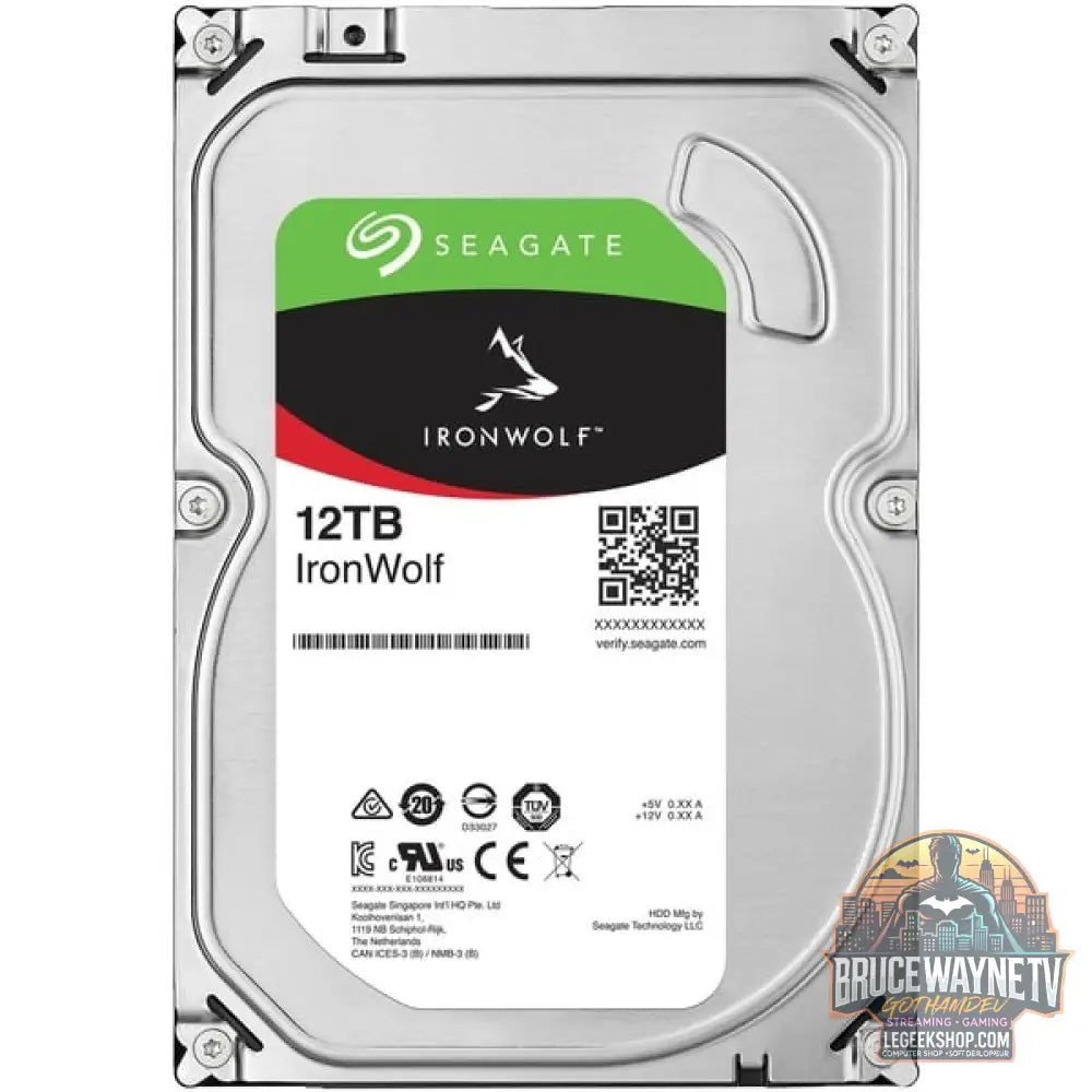 Seagate IronWolf NAS 12 TB CMR, Festplatte SATA 6 Gb/s, 3,5" - Seagate - vue 2