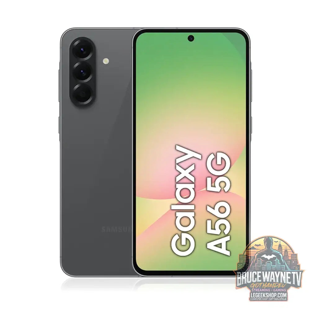 Smartphone Samsung Galaxy A56 5G, Écran Super AMOLED 6,7’’ 120Hz Batterie 5000mAh Charge Rapide 45W - Graphite / 128 Go