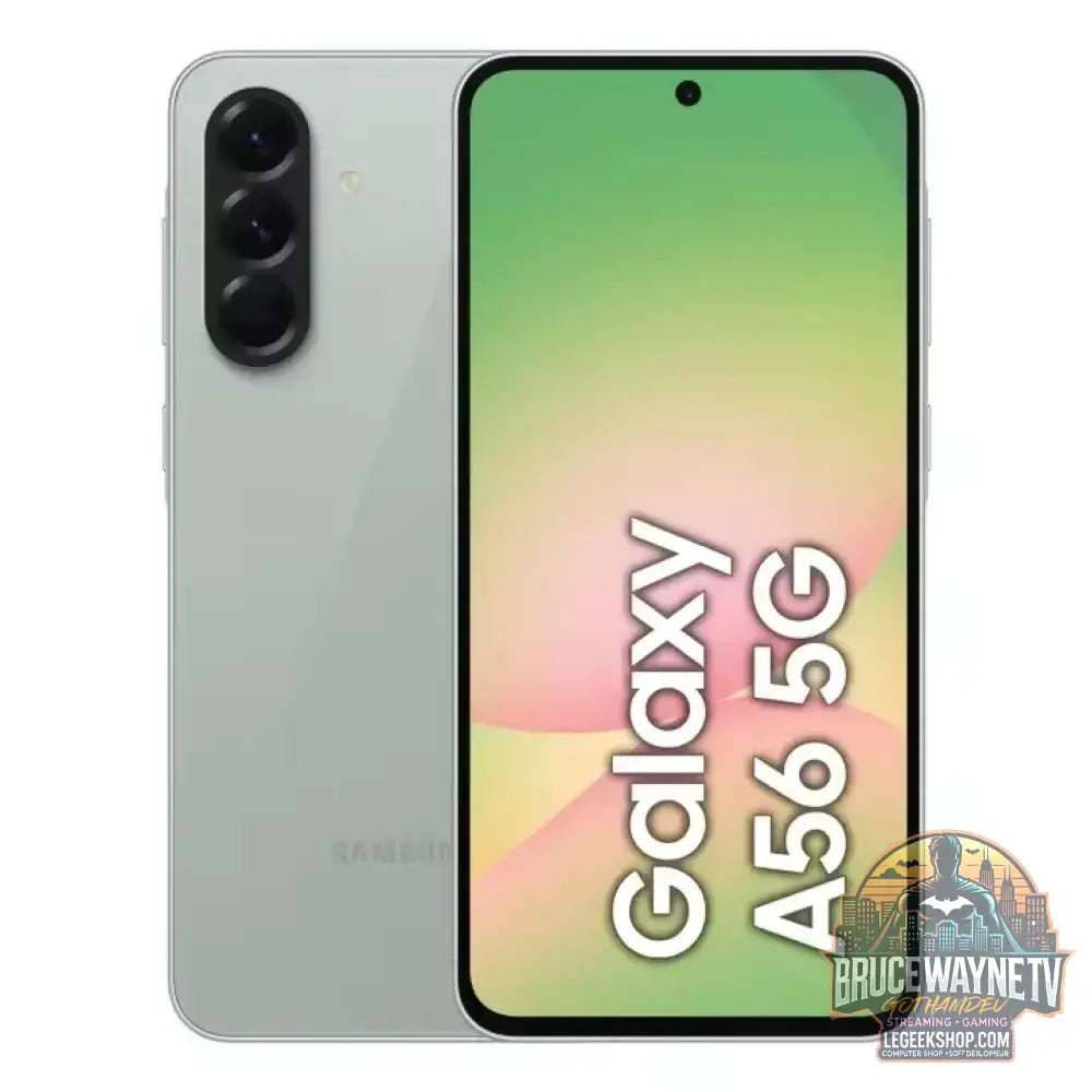Smartphone Samsung Galaxy A56 5G, Écran Super AMOLED 6,7’’ 120Hz Batterie 5000mAh Charge Rapide 45W - Olive Green / 128