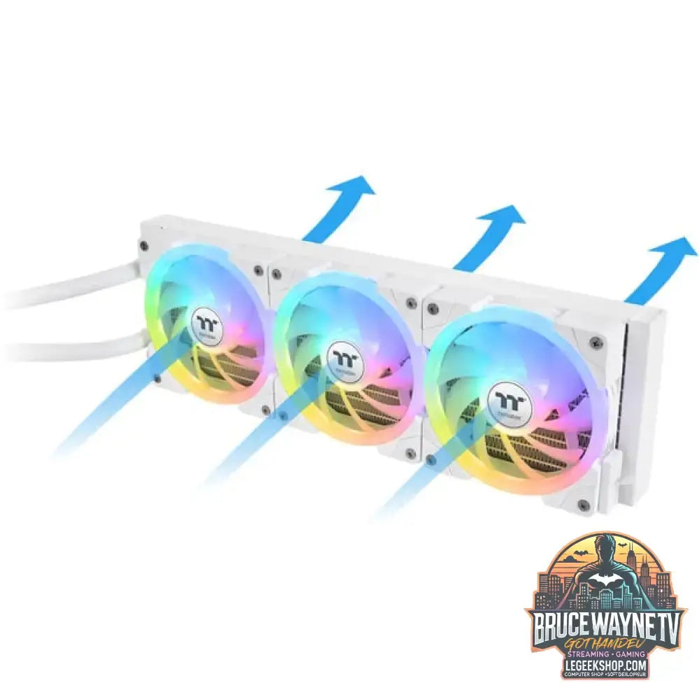 Thermaltake MAGFloe 360 Ultra ARGB Sync AIO Liquid Cooler, Wasserkühlung weiß, Snow Edition - Thermaltake - vue 4