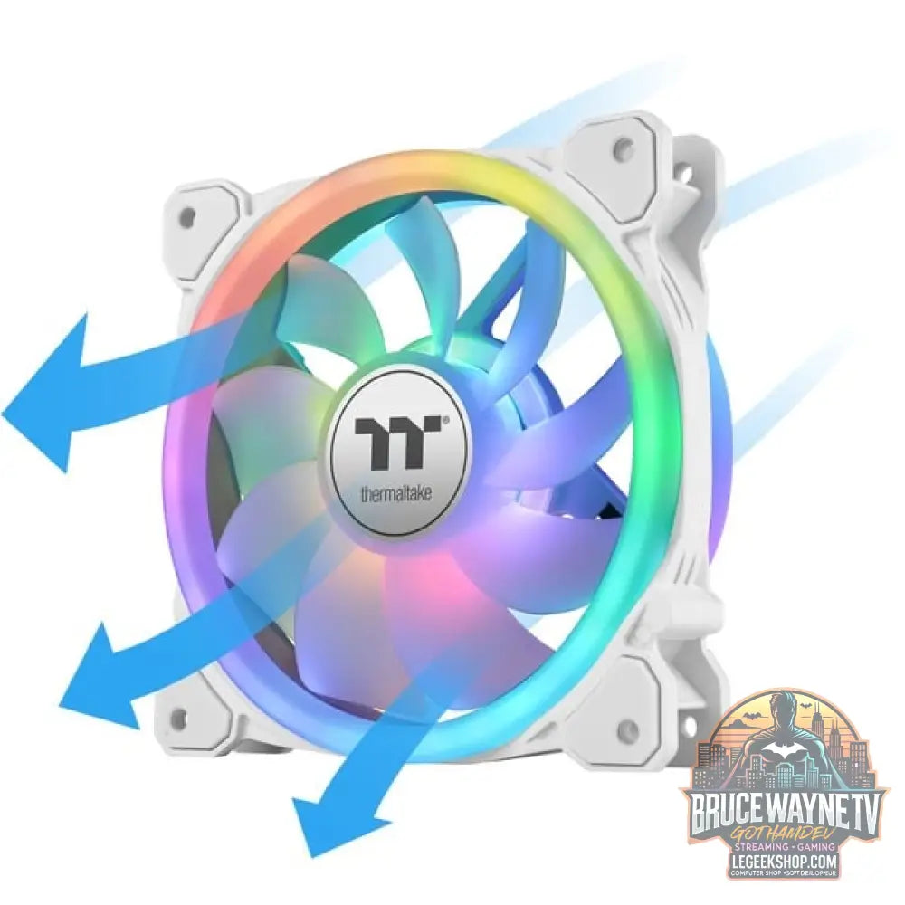 Thermaltake SWAFAN 14 RGB Radiator Fan TT Premium Edition White (3-Fan Pack), Gehäuselüfter - Thermaltake - vue 18