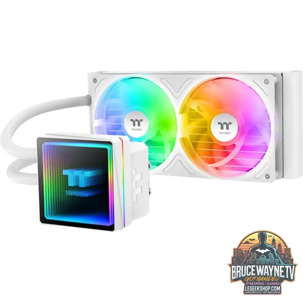 Thermaltake TH240-S V3 ARGB Sync, Wasserkühlung weiß, Snow Edition - Thermaltake - vue 2